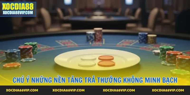 Chú ý những nền tảng trả thưởng không minh bạch